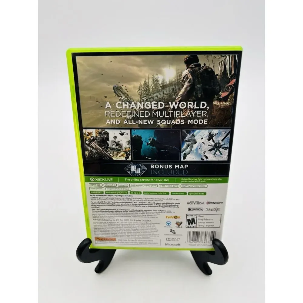 Call of Duty Ghosts Xbox 360 Game 2013 CIB Tested Works VG Condition